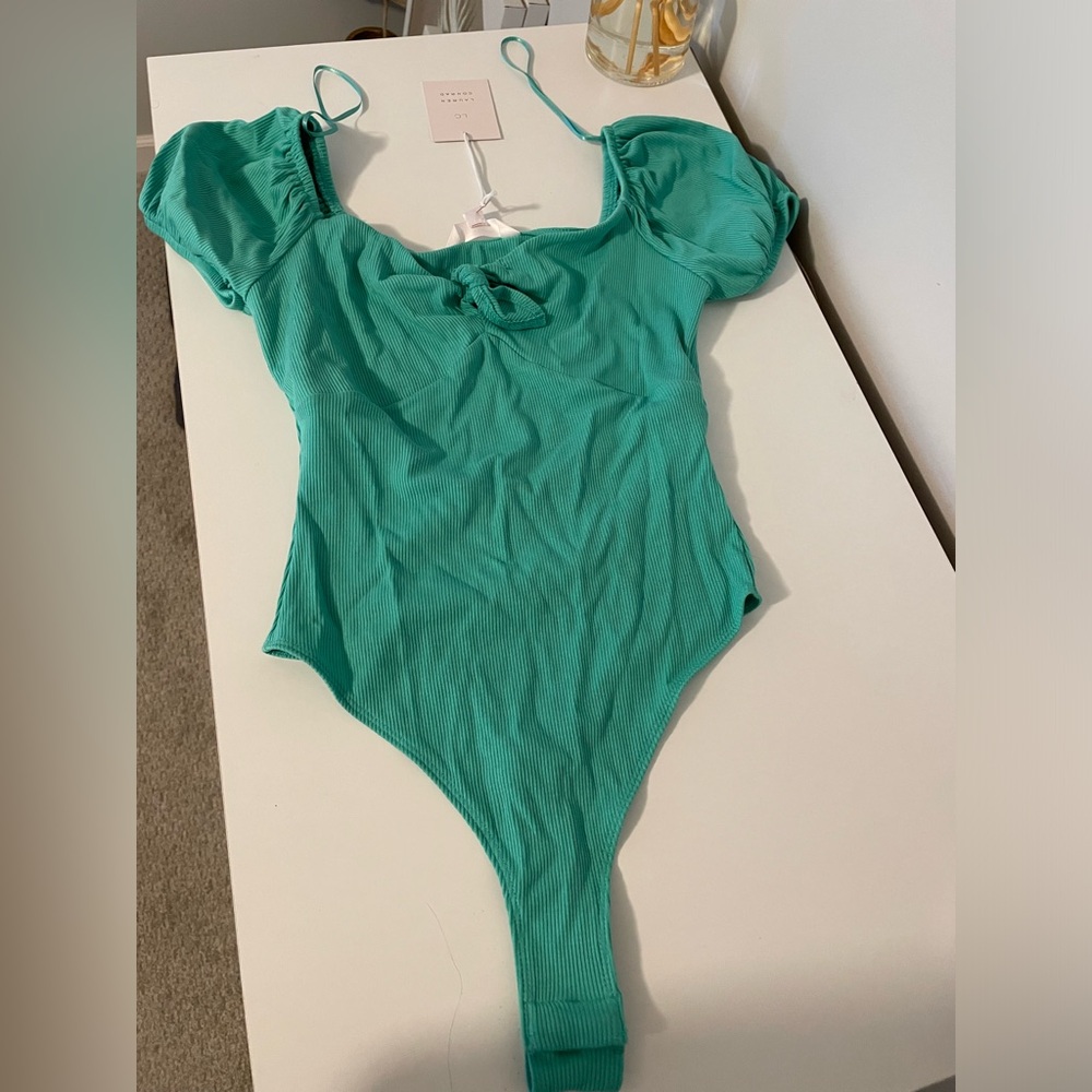 Green/teal bodysuit